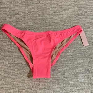 Victoria's Secret Neon Pink Bikini Bottom large